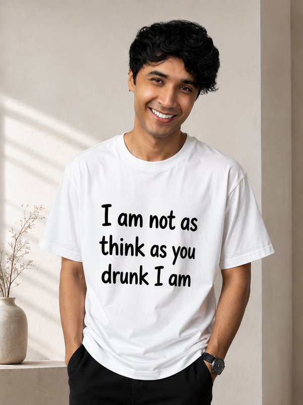 I Am Not As Think As You Drunk I Am Oversized T-Shirt