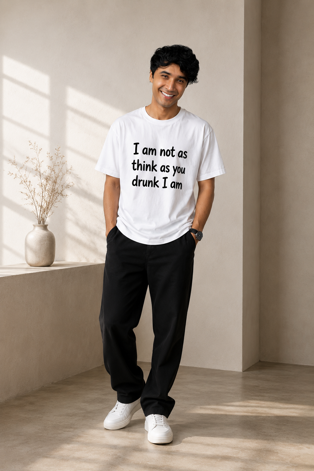 I Am Not As Think As You Drunk I Am Oversized T-Shirt