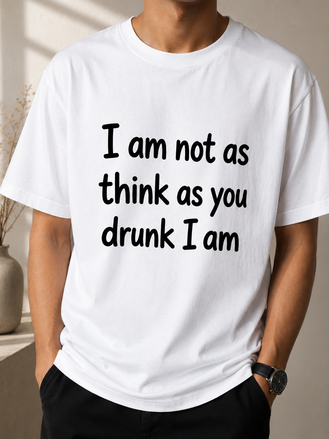 I Am Not As Think As You Drunk I Am Oversized T-Shirt